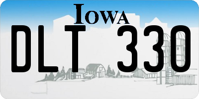 IA license plate DLT330