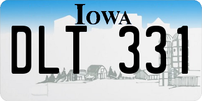 IA license plate DLT331