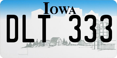 IA license plate DLT333