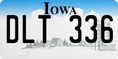 IA license plate DLT336