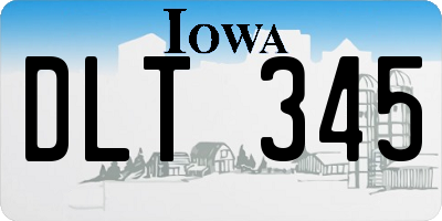 IA license plate DLT345