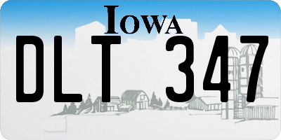 IA license plate DLT347