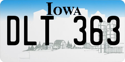 IA license plate DLT363