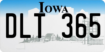 IA license plate DLT365