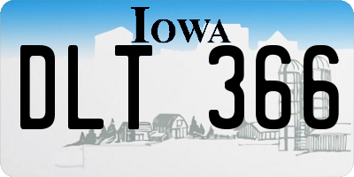 IA license plate DLT366