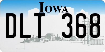 IA license plate DLT368