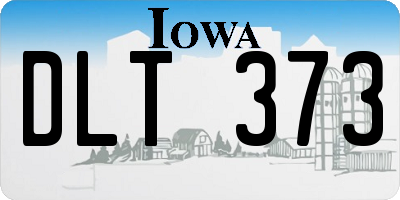 IA license plate DLT373