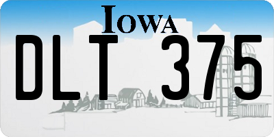 IA license plate DLT375