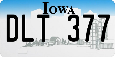 IA license plate DLT377