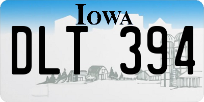 IA license plate DLT394