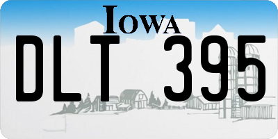 IA license plate DLT395