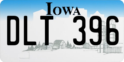 IA license plate DLT396