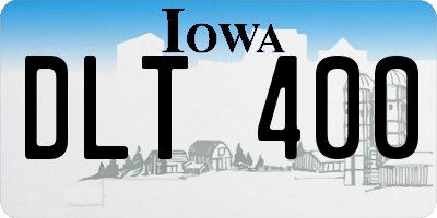 IA license plate DLT400
