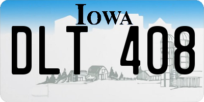IA license plate DLT408