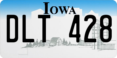 IA license plate DLT428