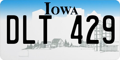 IA license plate DLT429