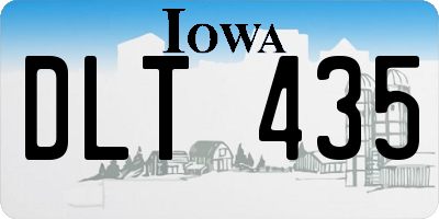 IA license plate DLT435