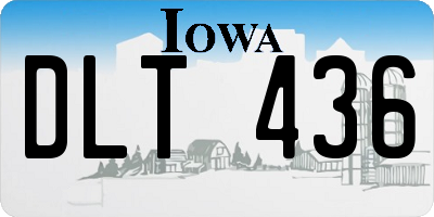 IA license plate DLT436