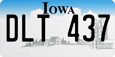 IA license plate DLT437