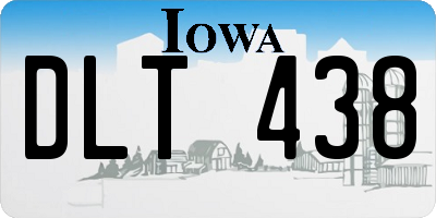 IA license plate DLT438