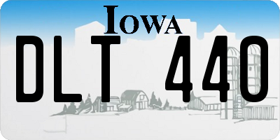 IA license plate DLT440