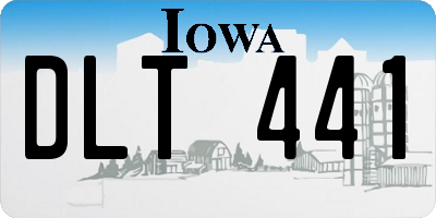 IA license plate DLT441