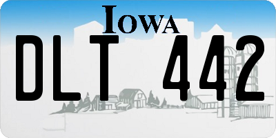 IA license plate DLT442
