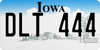 IA license plate DLT444