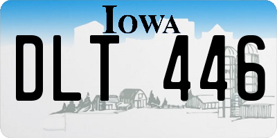 IA license plate DLT446