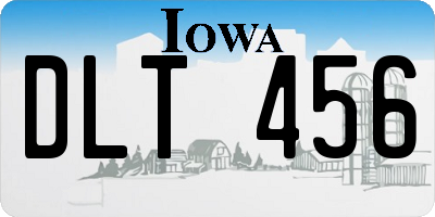 IA license plate DLT456