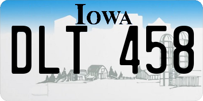 IA license plate DLT458