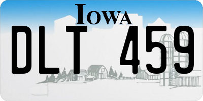 IA license plate DLT459