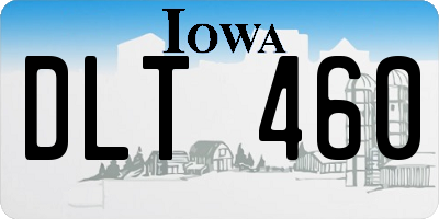 IA license plate DLT460