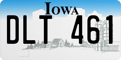 IA license plate DLT461