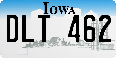 IA license plate DLT462