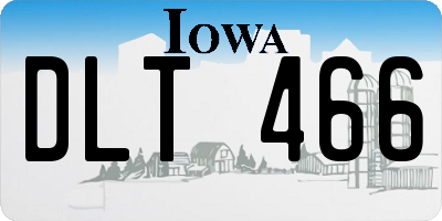 IA license plate DLT466