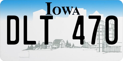 IA license plate DLT470