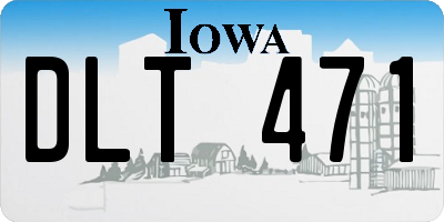 IA license plate DLT471