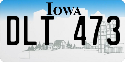 IA license plate DLT473
