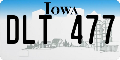 IA license plate DLT477