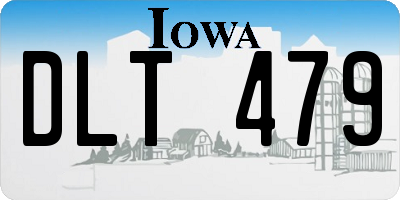 IA license plate DLT479