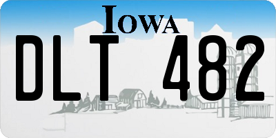 IA license plate DLT482