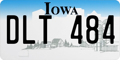IA license plate DLT484