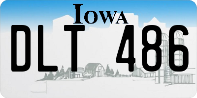 IA license plate DLT486