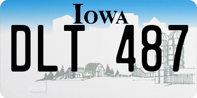 IA license plate DLT487