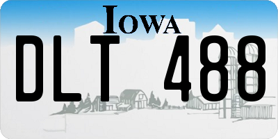 IA license plate DLT488