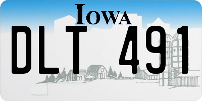 IA license plate DLT491