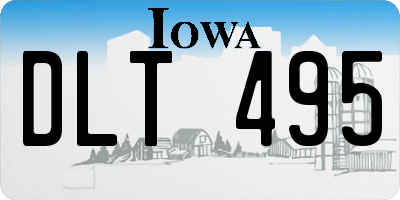 IA license plate DLT495