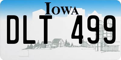 IA license plate DLT499