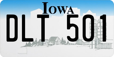 IA license plate DLT501